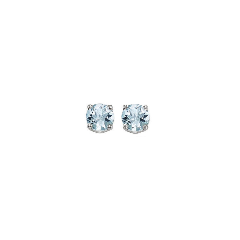 14KT White Gold Classic Book Color Fashion Earrings