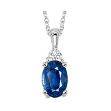 10KT White Gold & Diamond Classic Book 10K Birthstone Ensembles Neckwear Pendant  - 1/10 ctw