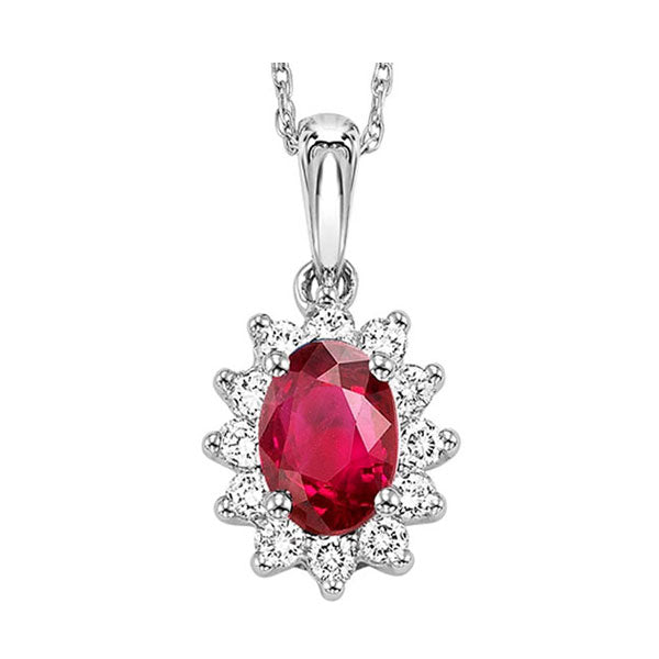 14KT White Gold & Diamond Classic Book Color Ensembles Neckwear Pendant  - 1/5 ctw