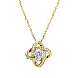 Love Knot Pendant with Central Stone
