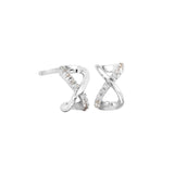 Infinity Huggie Stud Earrings