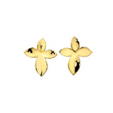 Asymetrical Flower Stud Earrings