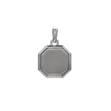 Two Tone Octagon Pendant Charm