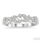 1/6 Ctw Round Cut Diamond Wedding Band in 14K White Gold