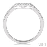 1/5 ctw Round Cut Diamond Wedding Band in 14K White Gold