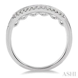1/5 Ctw Round Cut Diamond Wedding Band in 14K White Gold