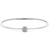 October Birthstone Bangle Bracelet