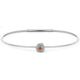 November Birthstone Bangle Bracelet