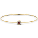 January Birthstone Bangle Bracelet