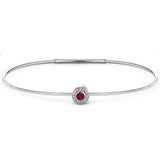January Birthstone Bangle Bracelet
