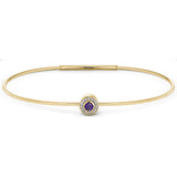 February Birthstone Bangle Bracelet