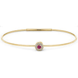 July Birthstone Bangle Bracelet