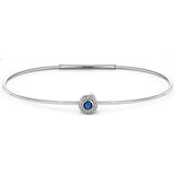 September Birthstone Bangle Bracelet