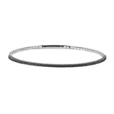 Black Single Row Flex Bracelet