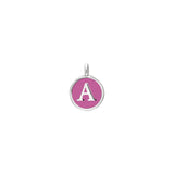 Pink Enamel Initial Charm