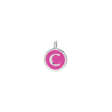Pink Enamel Initial Charm