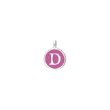 Pink Enamel Initial Charm