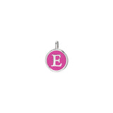 Pink Enamel Initial Charm