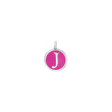 Pink Enamel Initial Charm