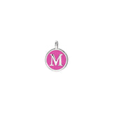 Pink Enamel Initial Charm