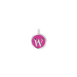 Pink Enamel Initial Charm
