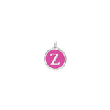 Pink Enamel Initial Charm