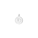 White Enamel Initial Charm