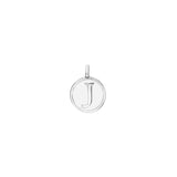 White Enamel Initial Charm