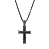 Braided Cross with Simulated Diamond Ends