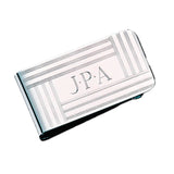 Sterling Silver Money Clip with Lined Edges