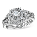 14KT Gold Two-Piece Wedding Set