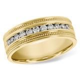 14KT Gold Mens Wedding Ring