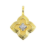 14Kt Yellow Gold Diamond 1/25Ctw Charm