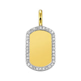 14Kt Yellow Gold Diamond 1/10Ctw Charm
