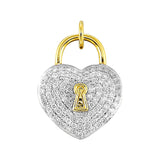 14Kt Yellow Gold Diamond 1/3Ctw Charm
