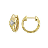14Kt Yellow Gold Diamond 1/20Ctw Earring