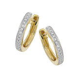 14Kt Yellow Gold Diamond 1/15Ctw Earring