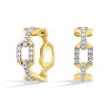 14Kt Yellow Gold Diamond 1/3Ctw Earring