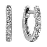 14Kt White Gold Diamond 1/20Ctw Earring