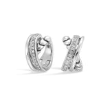 Silver Diamond 1/5Ctw Earring