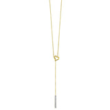 14Kt Yellow Gold Diamond 1/20Ctw Necklace