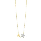 14Kt Yellow Gold Diamond 1/10Ctw Necklace