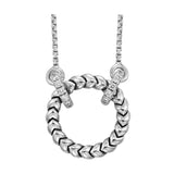 Silver Diamond 1/7Ctw Pendant