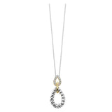 Gold Silver White Yellow Diamond 1/7Ctw Pendant