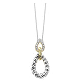 Gold Silver White Yellow Diamond 1/7Ctw Pendant