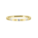 14Kt Yellow Gold Diamond 1/12Ctw Ring