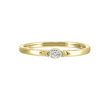 14Kt Yellow Gold Diamond 1/12Ctw Ring