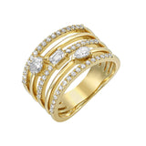 14Kt Yellow Gold Diamond 3/4Ctw Ring