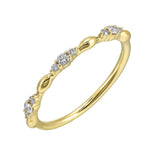 14Kt Yellow Gold Diamond 1/8Ctw Ring