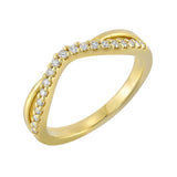 14Kt Yellow Gold Diamond 1/6Ctw Ring